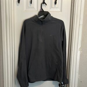Men's Gray Half-Zip Sweater
